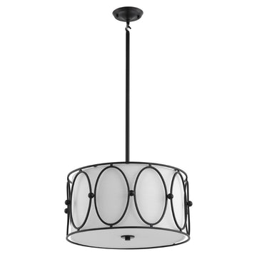 Violetta 19" Metal LED Pendant - JONATHAN Y